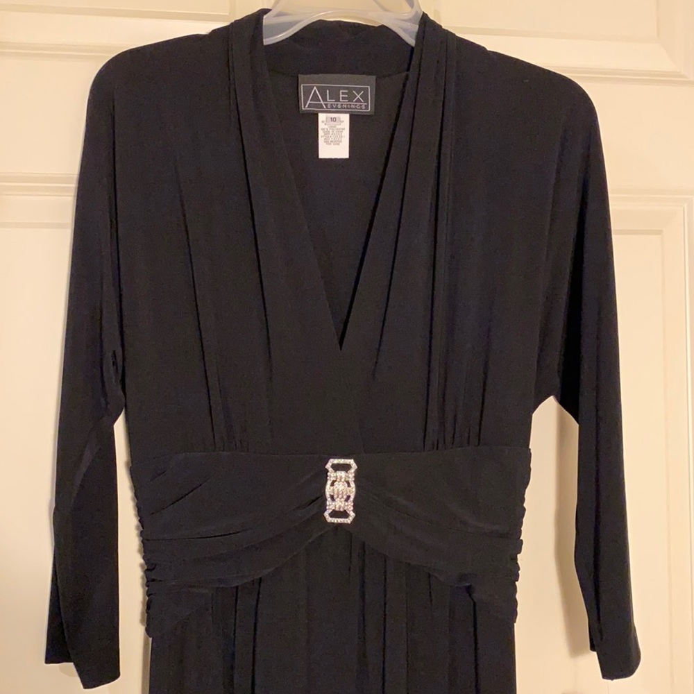 Alex Evenings Black Evening Dress